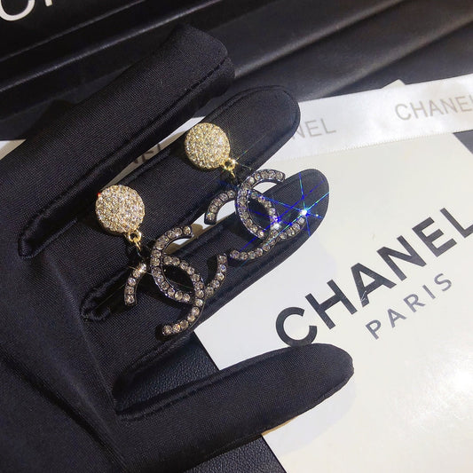 Stunning monogram Titanium steel earrings - hypoallergenic luxury for sensitive skin"