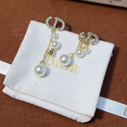 Women's Fashionable Tassel Titanium Steel Earrings