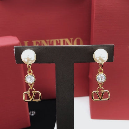 Fashion Accessories Pearl Diamond Women's Earrings